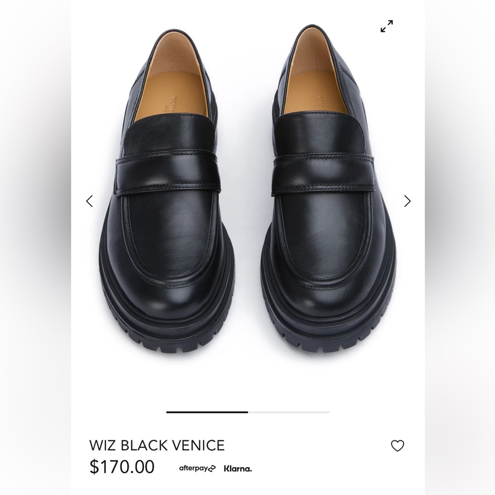 Tony bianco chunky loafers - size 8 but fit like an 8.5 - worn once.